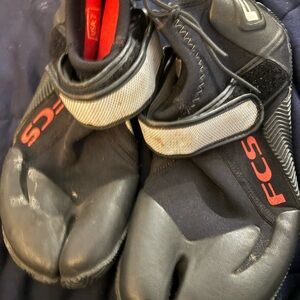 Kids Black and Gray Water Shoes - Split Toe Design